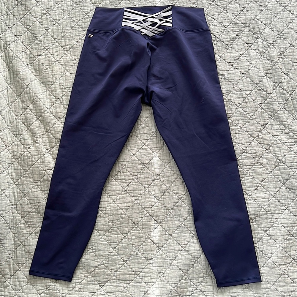 Fabletics Navy High-Waisted Leggings